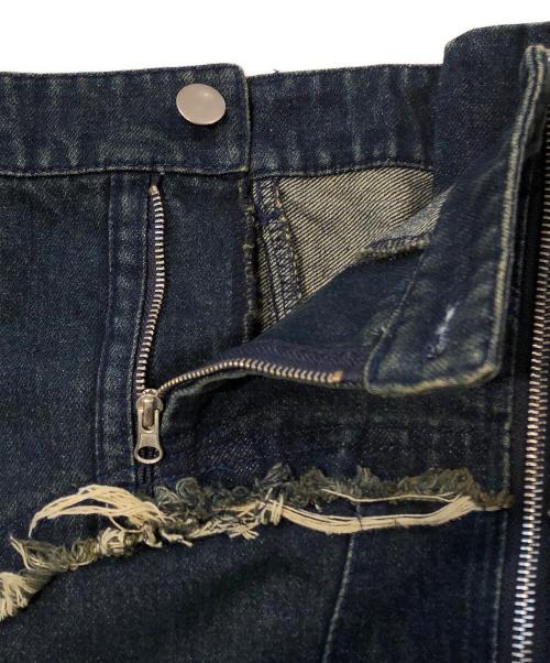 VIVAMUS（ヴィヴァムス）VIVAMUS (ヴィヴァムス) ASYMMETRY DAMAGE MAXI SKIRT インディゴ サイズ:Sの古着・服飾アイテム