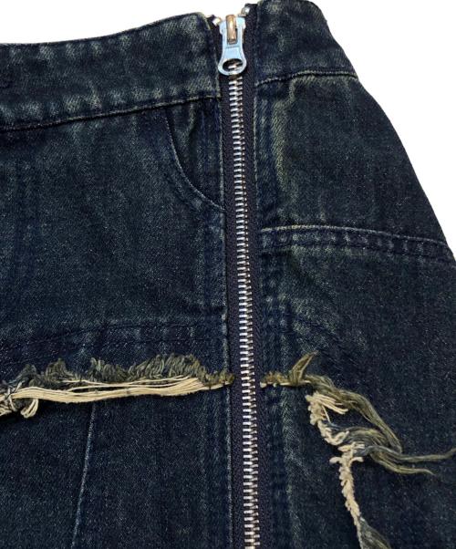 VIVAMUS（ヴィヴァムス）VIVAMUS (ヴィヴァムス) ASYMMETRY DAMAGE MAXI SKIRT インディゴ サイズ:Sの古着・服飾アイテム
