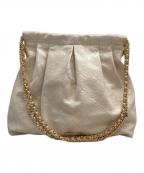 CHARLES & KEITHチャールズアンドキース）の古着「ドゥオ ブレードチェーンハンドルホーボーバッグ」｜ベージュ