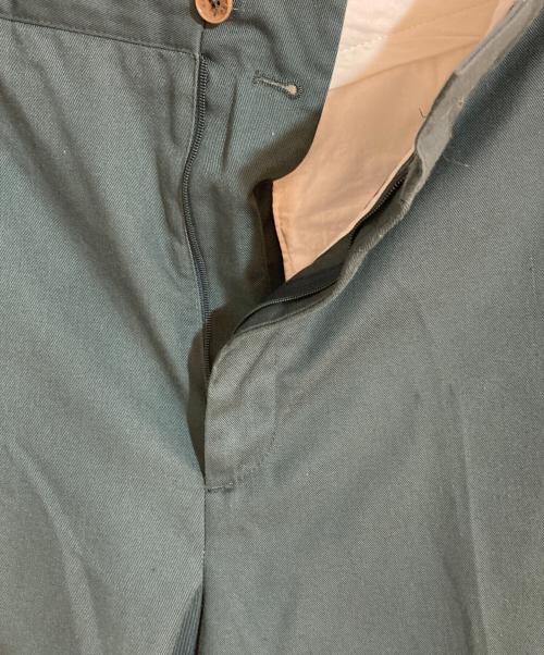 BERNARD ZINS（ベルナール ザンス）BERNARD ZINS (ベルナール ザンス) 2タックワイドトラウザーパンツ グリーン サイズ:40の古着・服飾アイテム