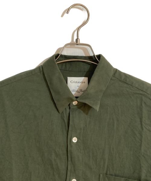 CristaSeya（クリスタセヤ）Cristaseya (クリスタセヤ) Salvatore Piccolo (サルヴァトーレ・ピッコロ) 別注フランネルシャツ グリーン サイズ:Mの古着・服飾アイテム
