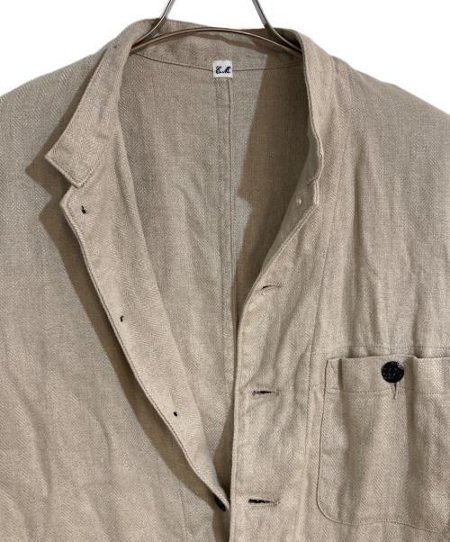 Ets MATERIAUX（マテリオ）Ets MATERIAUX (マテリオ) French work jacket/フレンチワークジャケット ベージュ サイズ:１の古着・服飾アイテム