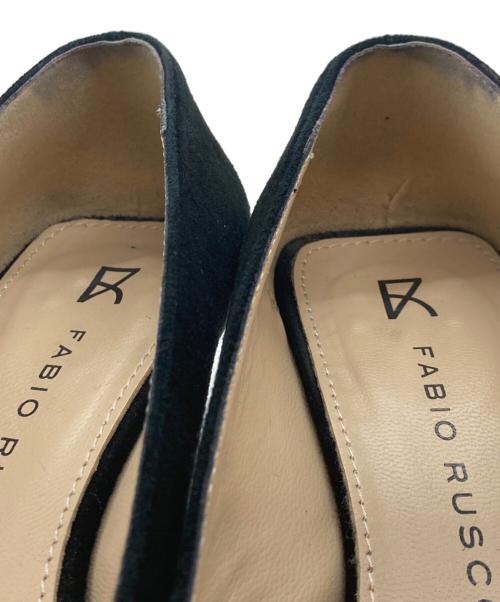 FABIO RUSCONI（ファビオルスコーニ）FABIO RUSCONI (ファビオルスコーニ) スクエアトウメタルバックルパンプス ブラック サイズ:SIZE 36の古着・服飾アイテム