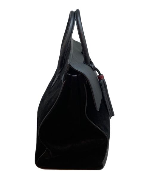 ACATE（アカーテ）ACATE (アカーテ) ostroオストロ　スウェードコンビトートバッグ ブラックの古着・服飾アイテム