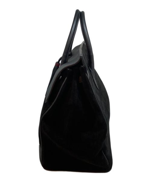 ACATE（アカーテ）ACATE (アカーテ) ostroオストロ　スウェードコンビトートバッグ ブラックの古着・服飾アイテム