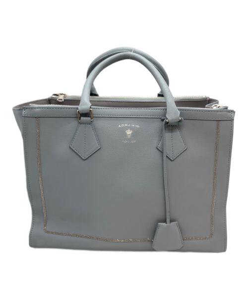 A.D.M.J.（エーディーエムジェイ）A.D.M.J. (エーディーエムジェイ) 王冠ロゴトートバッグ スカイブルーの古着・服飾アイテム