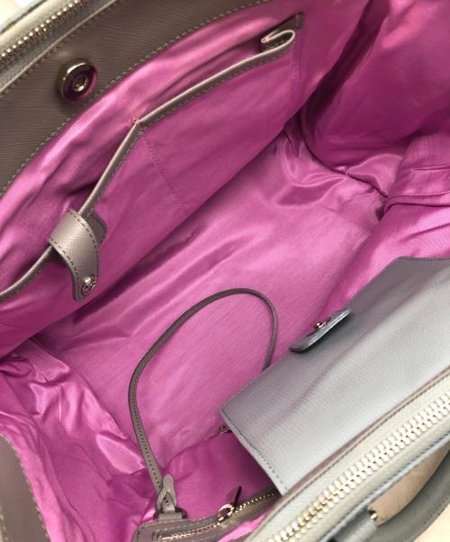 A.D.M.J.（エーディーエムジェイ）A.D.M.J. (エーディーエムジェイ) 王冠ロゴトートバッグ スカイブルーの古着・服飾アイテム