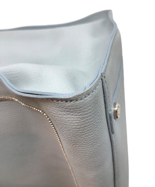 A.D.M.J.（エーディーエムジェイ）A.D.M.J. (エーディーエムジェイ) 王冠ロゴトートバッグ スカイブルーの古着・服飾アイテム