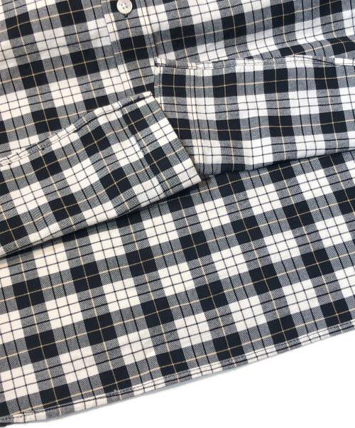 FRED PERRY（フレッドペリー）FRED PERRY (フレッドペリー) BEAMS (ビームス) 別注切替チェックシャツ ブラック サイズ:Lの古着・服飾アイテム