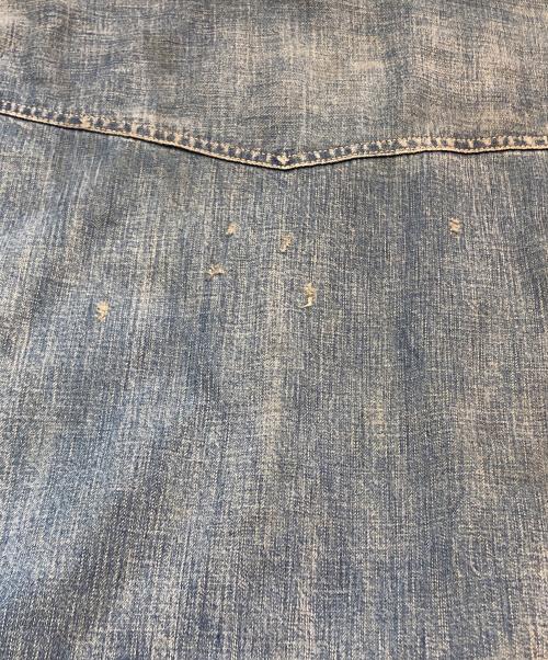 SAINT MICHAEL（セントマイケル）SAINT MICHAEL (セントマイケル) DENIM SHIRT/デニムシャツ ブルー サイズ:Lの古着・服飾アイテム