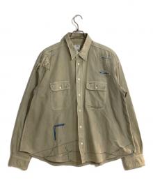 VISVIM（ビズビム）の古着「grand river L/S crash khaki/グランドリバー」｜ベージュ