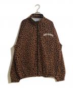 WACKO MARIA×WILD BUNCHワコマリア×ワイルドバンチ）の古着「LEOPARD TRACK JACKET/レオパードトラックジャケット」｜ブラウン