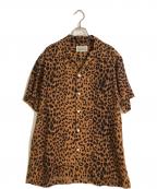 WACKO MARIAワコマリア）の古着「LEOPARD HAWAIIAN SHIRT/レオパード　ハワイアン　シャツ」｜ブラウン