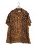 WACKO MARIA（ワコマリア）の古着「LEOPARD HAWAIIAN SHIRT/レオパード　ハワイアン　シャツ」｜ブラウン