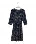 LAURA ASHLEY (ローラ アシュレイ) 花柄ワンピース ネイビー サイズ:13号-：5000円