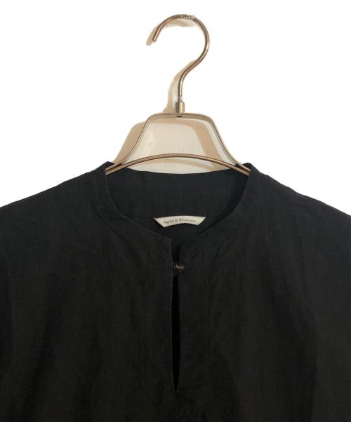 ARTS&SCIENCE（アーツアンドサイエンス）ARTS&SCIENCE (アーツアンドサイエンス) リネンシルクワンピース ブラック サイズ:１の古着・服飾アイテム