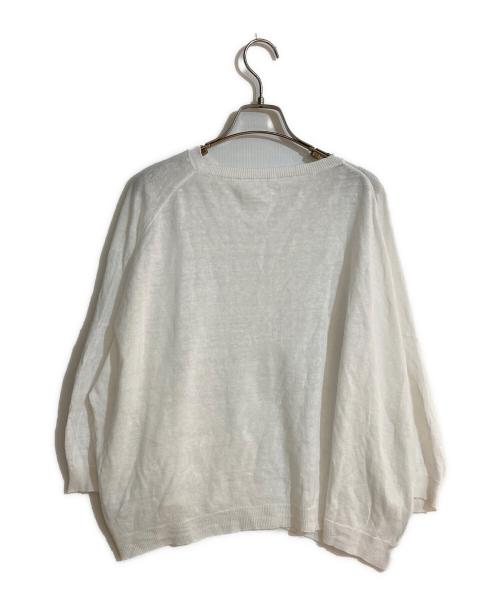 ARTS&SCIENCE（アーツアンドサイエンス）ARTS&SCIENCE (アーツアンドサイエンス) コットンリネン サマーニット ホワイト サイズ:1の古着・服飾アイテム