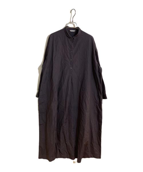 ARTS&SCIENCE（アーツアンドサイエンス）ARTS&SCIENCE (アーツアンドサイエンス) コットンバンドカラーワンピース パープル サイズ:1の古着・服飾アイテム