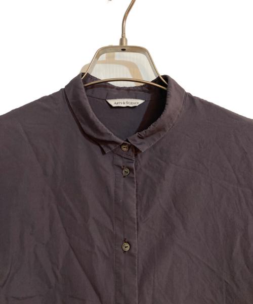 ARTS&SCIENCE（アーツアンドサイエンス）ARTS&SCIENCE (アーツアンドサイエンス) コットンバンドカラーワンピース パープル サイズ:1の古着・服飾アイテム