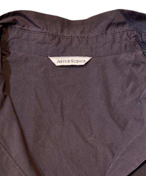 ARTS&SCIENCE（アーツアンドサイエンス）ARTS&SCIENCE (アーツアンドサイエンス) コットンバンドカラーワンピース パープル サイズ:1の古着・服飾アイテム