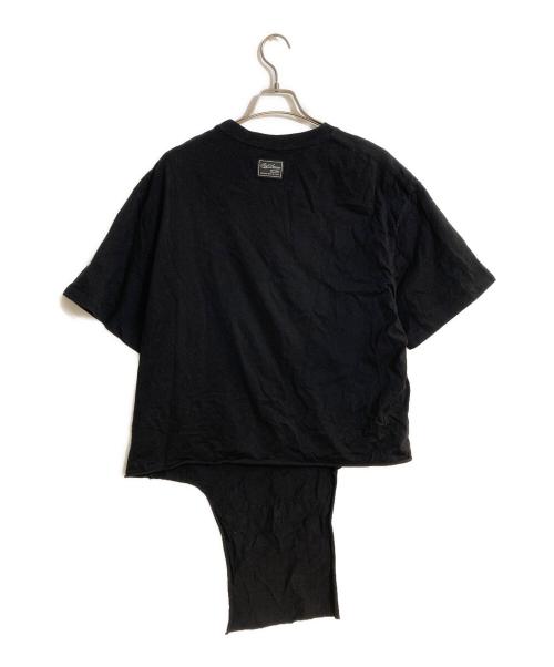 RAF SIMONS（ラフシモンズ）RAF SIMONS (ラフシモンズ) 22AW Oversized T-Shirt Cut Out Grand Fete De Tシャツ（22AWオーバーサイズＴシャツ） ブラック サイズ:Sの古着・服飾アイテム