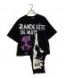 RAF SIMONS（ラフシモンズ）の古着「22AW Oversized T-Shirt Cut Out Grand Fete De Tシャツ（22AWオーバーサイズＴシャツ）」｜ブラック