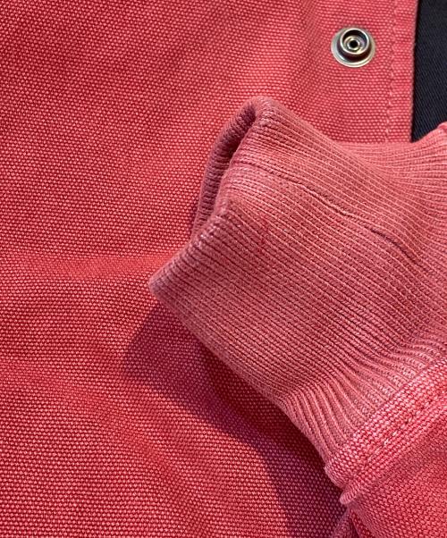 stussy（ステューシー）stussy (ステューシー) Ghost Logo Canvas Varsity/ゴーストロゴ キャンバス バーシティ レッド サイズ:Sの古着・服飾アイテム