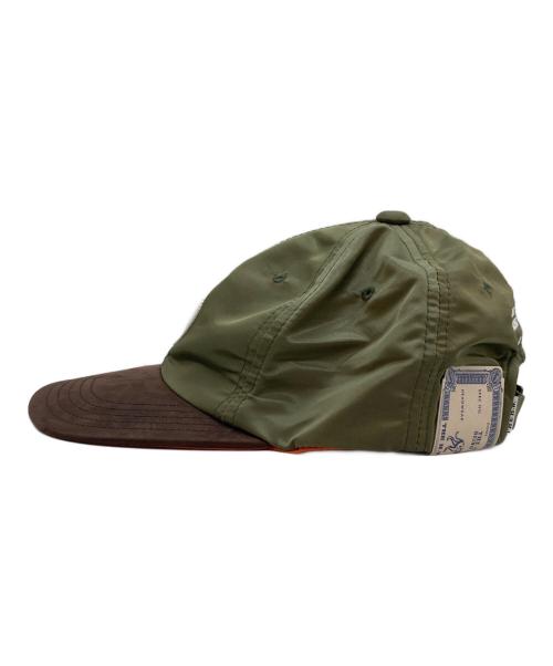 THE H.W.DOG&CO.（エイチダブリュードッグアンドコー）THE H.W.DOG&CO. (エイチダブリュードッグアンドコー) MA-1 MID PROFILE CAP/ミッドプロファイルキャップ オリーブの古着・服飾アイテム