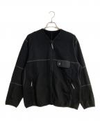 and wanderアンドワンダー）の古着「SWEAT CARDIGAN」｜ブラック