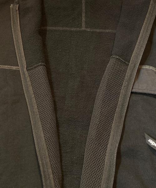 and wander（アンドワンダー）and wander (アンドワンダー) SWEAT CARDIGAN ブラック サイズ:Mの古着・服飾アイテム