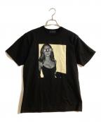 GOD SELECTION XXXゴッドセレクショントリプルエックス）の古着「アンジェリーナジョリープリントTシャツ」｜ブラック