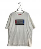 SUPREMEシュプリーム）の古着「Intarsia Label S/S Top/インターシアレーベル半袖カットソー」｜ホワイト