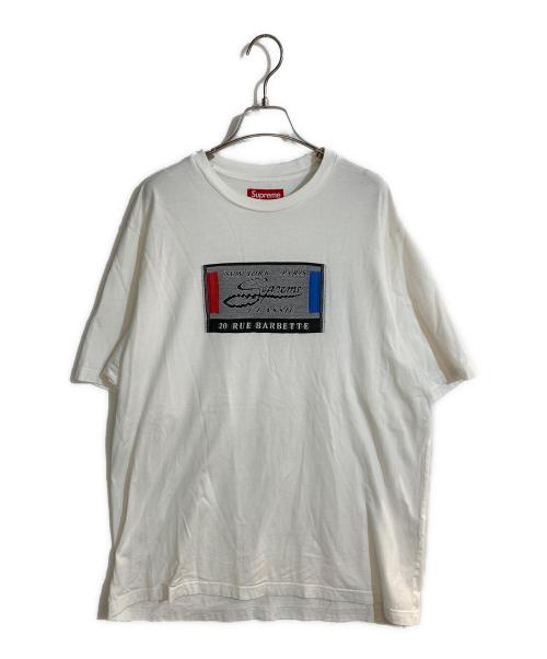 SUPREME（シュプリーム）SUPREME (シュプリーム) Intarsia Label S/S Top/インターシアレーベル半袖カットソー ホワイト サイズ:Mの古着・服飾アイテム