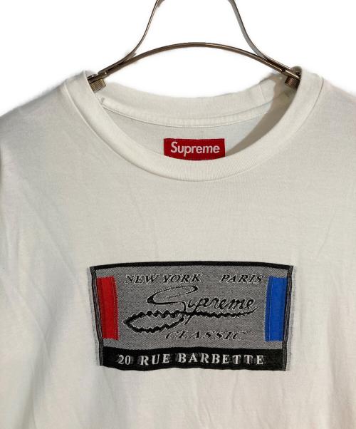 SUPREME（シュプリーム）SUPREME (シュプリーム) Intarsia Label S/S Top/インターシアレーベル半袖カットソー ホワイト サイズ:Mの古着・服飾アイテム