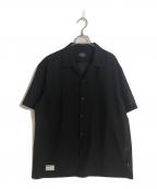 SCHOTT BROS.ショット）の古着「SLUB CHIFFON S/S SHIRT/スクラブシフォンシャツ」｜ブラック