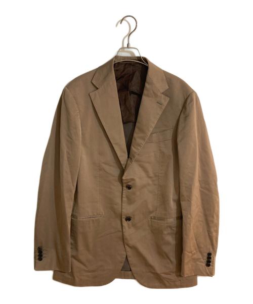 Brilla per il gusto（ブリッラ ペル イルグースト）Brilla per il gusto (ブリッラ ペル イルグースト) コットンテーラードジャケット ブラウン サイズ:50の古着・服飾アイテム