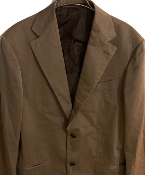 Brilla per il gusto（ブリッラ ペル イルグースト）Brilla per il gusto (ブリッラ ペル イルグースト) コットンテーラードジャケット ブラウン サイズ:50の古着・服飾アイテム