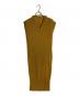 ADOLFO DOMINGUEZ（アドルフォ ドミンゲス）の古着「プリーツノースリーブワンピース」｜イエロー