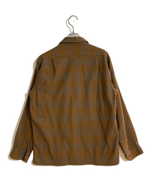 PENDLETON（ペンドルトン）PENDLETON (ペンドルトン) ヴィンテージオンブレオープンカラーシャツ ブラウン サイズ:Mの古着・服飾アイテム