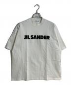 JIL SANDERジルサンダー）の古着「ロゴプリントボトルネックTシャツ」｜ホワイト