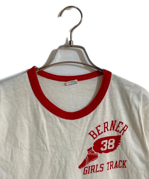 Champion（チャンピオン）Champion (チャンピオン) リンガーTシャツ ホワイト サイズ:Mの古着・服飾アイテム