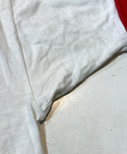 Champion（チャンピオン）Champion (チャンピオン) リンガーTシャツ ホワイト サイズ:Mの古着・服飾アイテム