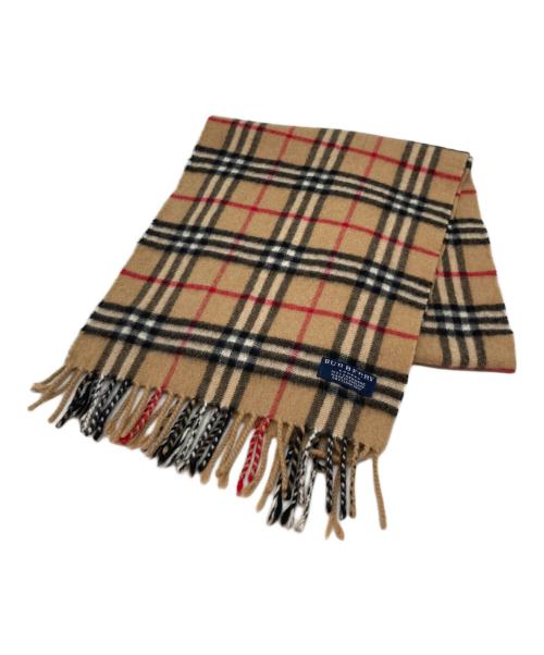 BURBERRY LONDON（バーバリーロンドン）BURBERRY LONDON (バーバリーロンドン) ノバチェックカシミヤマフラー ブラウンの古着・服飾アイテム