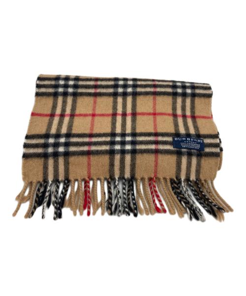 BURBERRY LONDON（バーバリーロンドン）BURBERRY LONDON (バーバリーロンドン) ノバチェックカシミヤマフラー ブラウンの古着・服飾アイテム