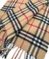 BURBERRY LONDON (バーバリーロンドン) ノバチェックカシミヤマフラー ブラウン：10000円