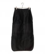 Nobleノーブル）の古着「ミルキーシアーロングスカート」｜ブラック