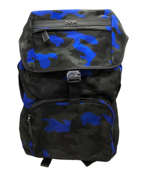 MICHAEL KORS（マイケル・コース）MICHAEL KORS (マイケルコース) KENT SPORT FLAP BKPK/ケント スポーツ ナイロン フラップ バックパック ブルー 未使用品の古着・服飾アイテム