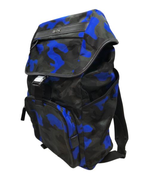 MICHAEL KORS（マイケル・コース）MICHAEL KORS (マイケルコース) KENT SPORT FLAP BKPK/ケント スポーツ ナイロン フラップ バックパック ブルー 未使用品の古着・服飾アイテム