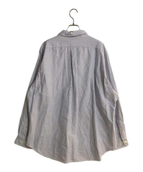 POLO RALPH LAUREN（ポロ・ラルフローレン）POLO RALPH LAUREN (ポロ・ラルフローレン) ストライプオックスフォードシャツ ブルー サイズ:17 1/2 incの古着・服飾アイテム