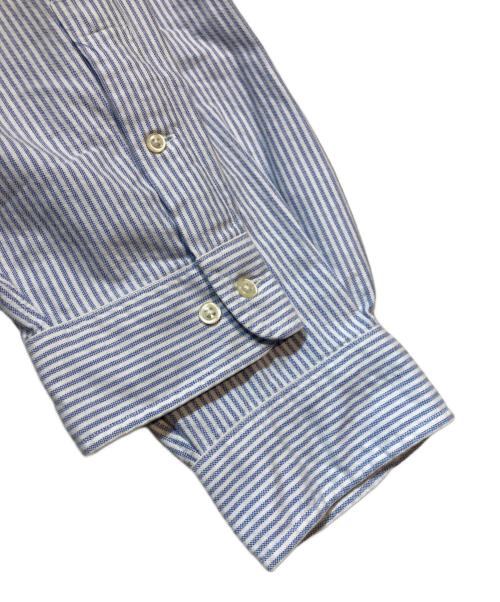 POLO RALPH LAUREN（ポロ・ラルフローレン）POLO RALPH LAUREN (ポロ・ラルフローレン) ストライプオックスフォードシャツ ブルー サイズ:17 1/2 incの古着・服飾アイテム